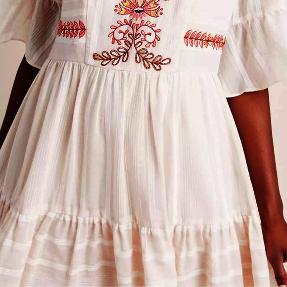 Anthropologie Embroidered Tunic Dress - Picture 8 of 9